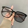 Posensitive Color-changing Anti-blue-light Polygonal Large-frame Near-sighted Glasses