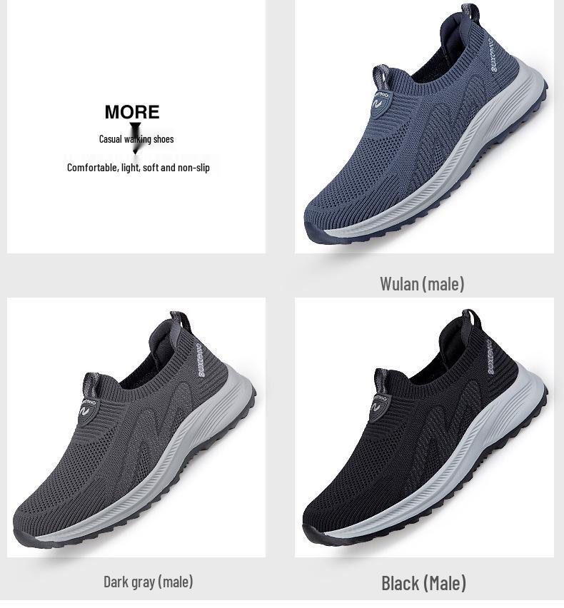 Men's Non-Slip Breathable Summer Walking Shoes for Middle-Aged and Elderly Fathers