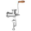 Manual Meat Grinder, All Parts Stainless Steel, Hand Operated Meat Grinding Machine with Tabletop Clamp, 2 Grinding Plates & Sausage Stuffer, Ideal