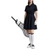 Fila Golf Series Solid Color Polo Comfortable Short Sleeve Dress Two Piece Set Women Dresses A11W625306F-NV