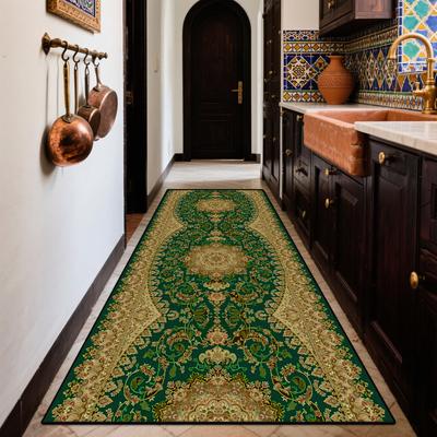 Boho Retro Lange Läufer Teppiche Heimdekoration Küche Eingangsbereich Rutschfester Teppich Schlafzimmer Wohnzimmer Flur Fußmatte Leicht zu Reinigen