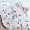 Realistic Ink Chinese Landscape Painting  Self Adhesive Nail Sticker Decals