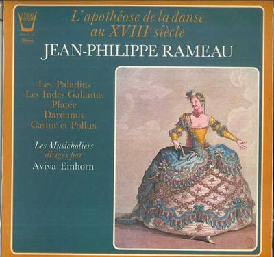 LP Record JEAN PHILIPPE RAMEAU AVIVA EINHORN  LApotheose De La Danse Au XVIIe Si ARN38159 ARION 1972 France Classical Used