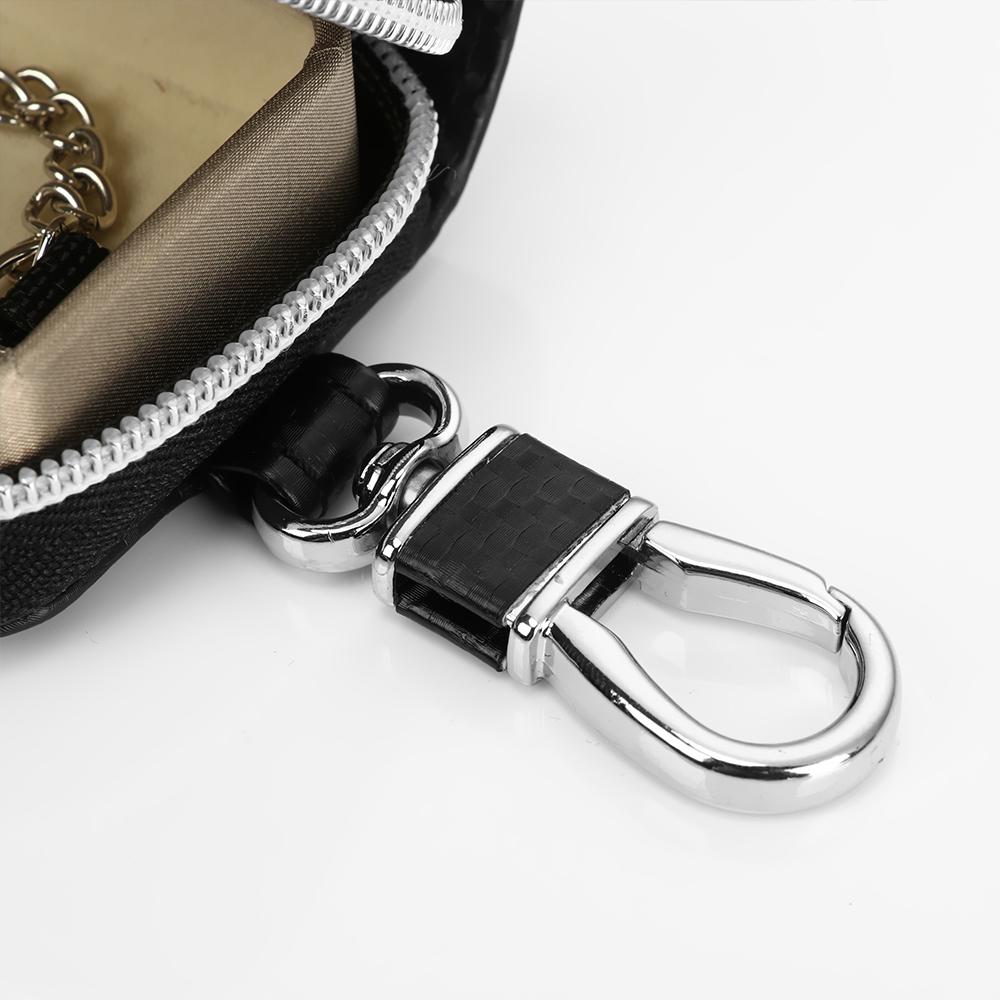 Safe PU Fob Pouch Signal Blocker Case Faraday Cage RFID Blocking Bag Car Key Signal Shielding