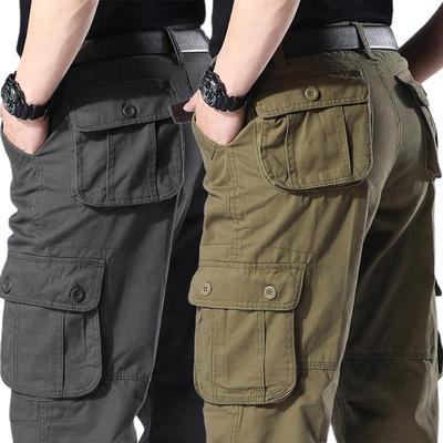 Men's Outdoor Multi-Pocket Loose Fit Cargo Pants - Durable and Casual Wear
