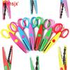 Student DIY Color Album Decorative Lace Scissors Comfortable Paper Cuttings Scissors Art Safety Scissors 2025