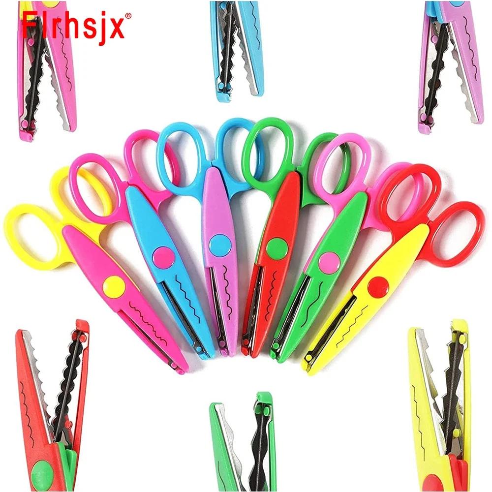 Student DIY Color Album Decorative Lace Scissors Comfortable Paper Cuttings Scissors Art Safety Scissors 2025