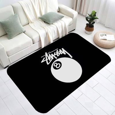 Μάρκα Μόδας S-Stussy Πολυτελές Λογότυπο Πατάκι Εισόδου Σκανδιναβικό Στυλ Πατάκι Υπνοδωματίου Σαλονιού Μπαλκόνι Σπιτιού Αντιολισθητικό Μοντέρνο