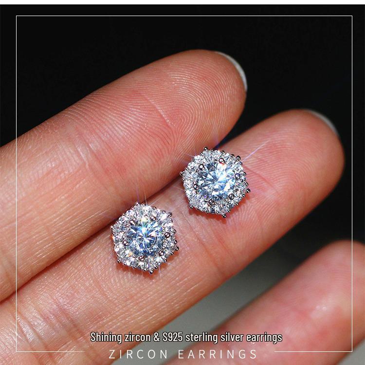 Cercei Daixi Eleganți Pătrați cu Diamante pentru Femei – Stilati și Super Strălucitori