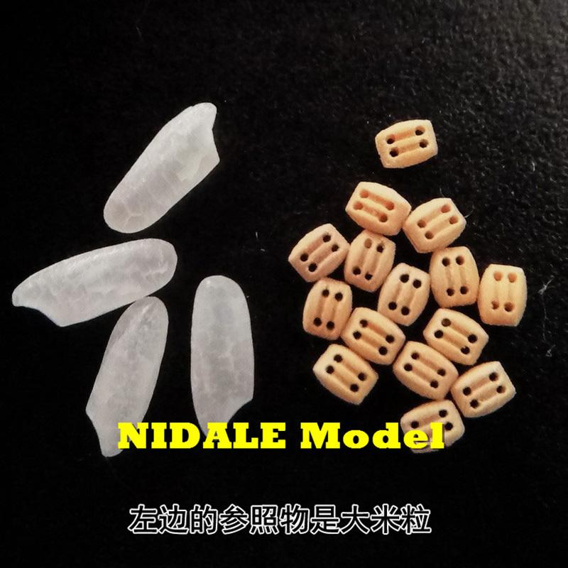 Boxwood Double Block Pulley Ancient Ship Model Luxury accessories 2 groove Pulleys Model 10pcs/lot 2 mm