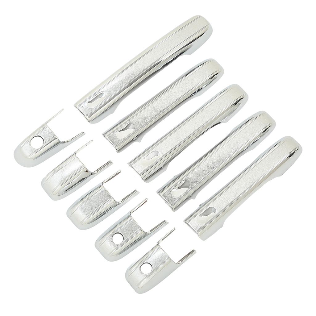 10 Stück Chrom Außen Türgriffabdeckung Kratzschutz Zieraufkleber Ersatz für CR V 2002-2006