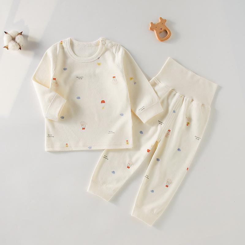Baby Cotton Grade A Two Piece Pajamas Children Autumn Underwear Set Infant Home Wear Sleepwear