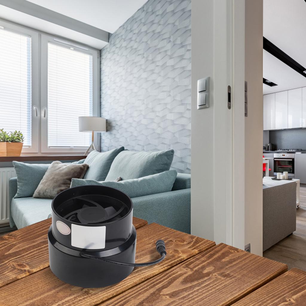 Ventilatore Silenzioso a 12V con Basso Consumo Energetico 5W e Apertura 100mm 110mm per Bagni, Cucine e Gabbie per Animali