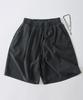 ANALOG MOOD Washed Elastic Waist Shorts (Charcoal)