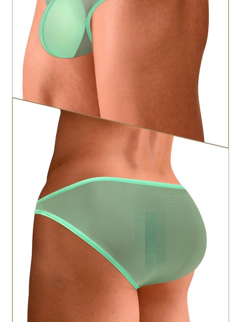Black Series: Sheer Low-Waist Briefs with Breathable Pouch