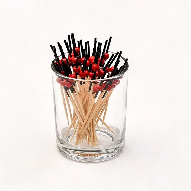 100PCS  Fruit Stick Bamboo Pick Buffet Cupcake Fruit Fork Party Dessert Salad Stick Cocktail Skewer For Wedding Decor