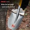 Steel Long-Handled Agricultural Shovel: Thickened, Large Pointed & Flat Head for Gardening & Digging