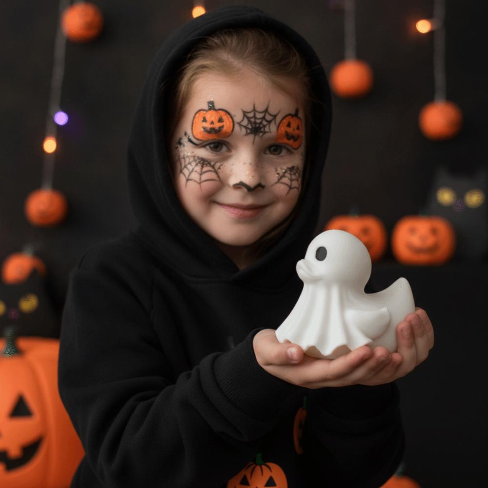 Lightweight Halloween Ghost Duck PLA Creative Ghost Duckling Spooky Desktop Ornament  Room Table