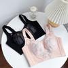 Breathable Bra Women's Thin Cup Bra Breast Retraction Anti-sagging Side-retraction Sexy Large-sized Underwear