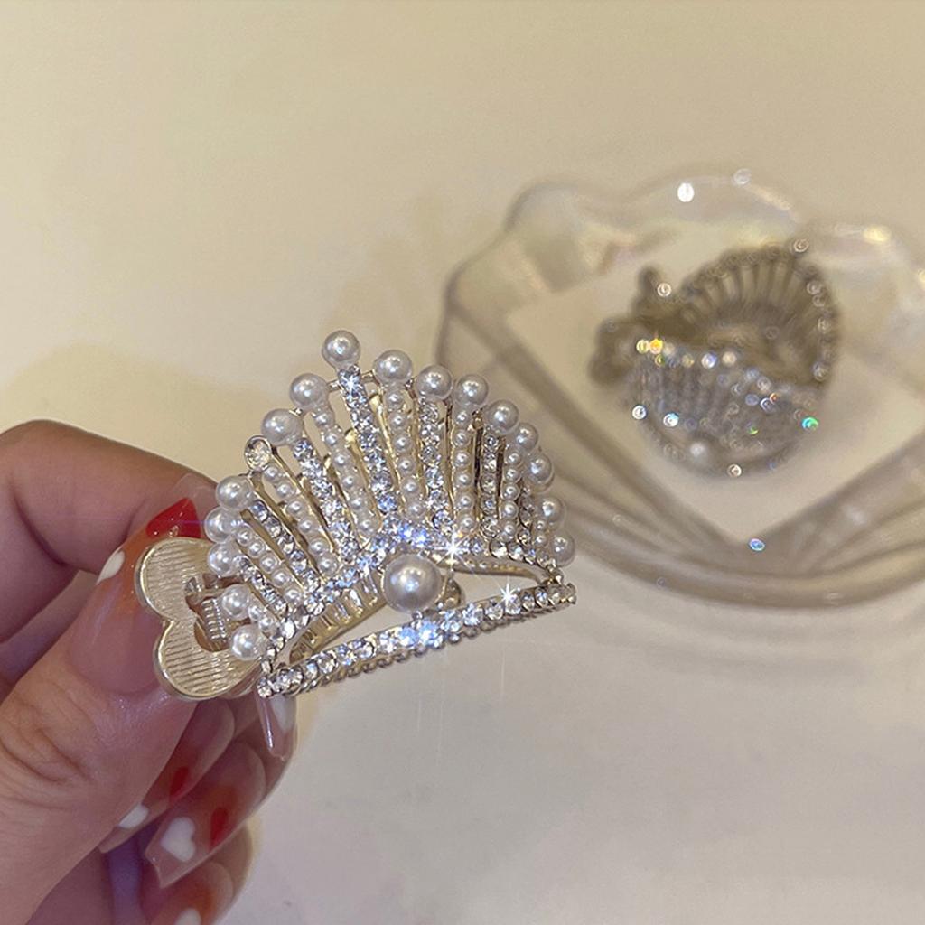 5 Pcs Rhinestone Pearl Fashion Hair Clip Hair Accessories for Women Girl Headdress  Hair Cuffs Clip  Accessories  Girls Gold Silver