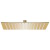 Rain Shower Head Stainless Steel 25x25 Cm Square Golden