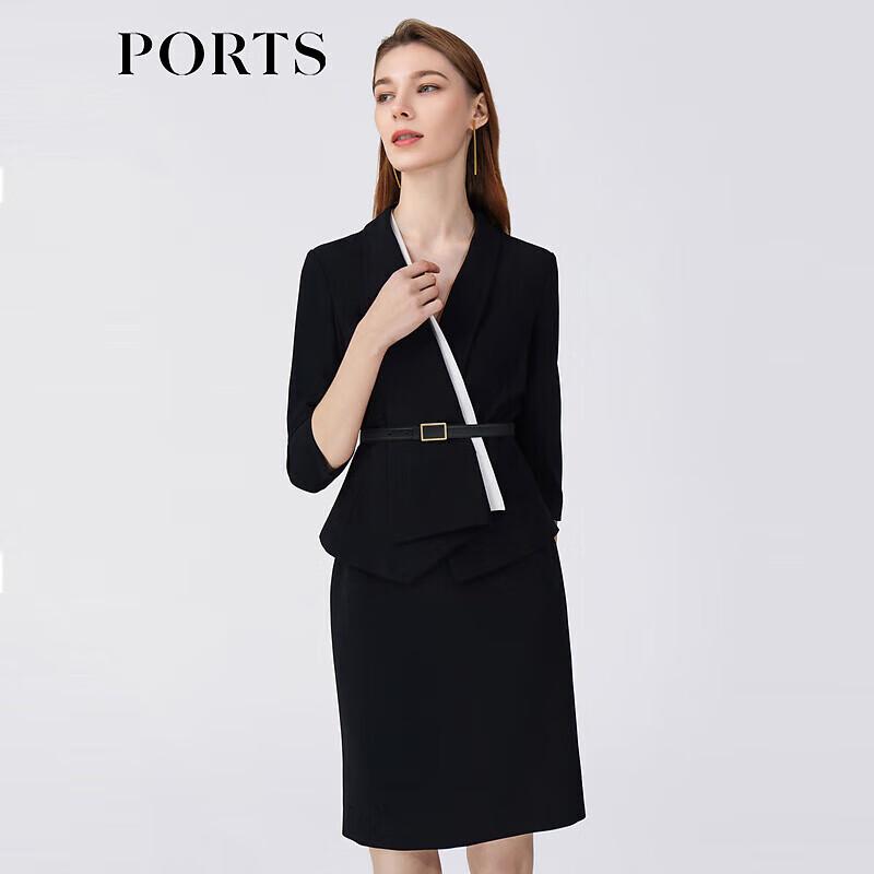 

PORTS Women s Spring/Summer V-Neck Slim-Fit Commuter Dress L