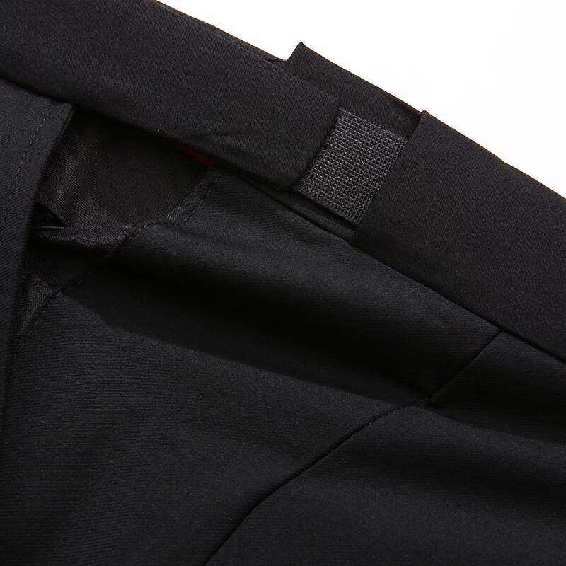 Dibenze Men's Plus Size Business Casual Straight Trousers