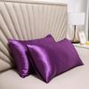 Bedroom Pillow Case Protector Simulated Silk Fabric Pillowcase Modern 48x74cm Luxurious Comfotable Solid Color