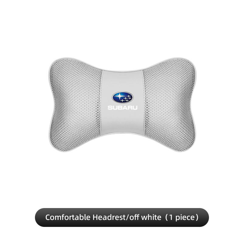 Car Headrest Neck Pillow Breathable Mesh Neck Support Valve Cap For Subaru Impreza Legacy WRX STI BRZ Forester XV Outback Levorg PP111