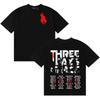 Three Days Grace HuUnisex High Street Double Sided Graphics Tshirt Unisexs Womens Harajuku Cozy Casual Cotton Y2K Short Sleeve Unisex