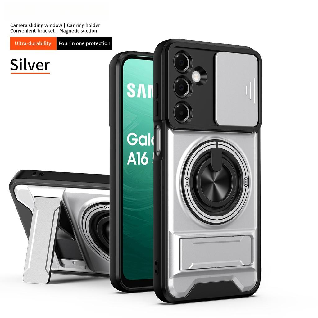 Für Samsung Galaxy A23 A24 A25 A26 A17 F17 A13 A14 A15 A16 A05S A06 A32 Luxuriöse Handyhülle mit drehbarem magnetischen Ringhalter aus Kunststoff