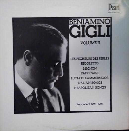 

LP Record BENIAMINO GIGLI Beniamino Gigli Volume II GEMM165 Pearl 1979 UK Classical Used