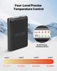 Heated Socks, 5000mAh Battery Powered, Rechargeable Heating Socks with 4 Heating Levels, Electric Heated Sock for Men Women, Foot Warmer for Hunting