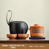 Outdoor camping tea making Yanhe Aoyama bird travel tea set activities business meeting souvenir