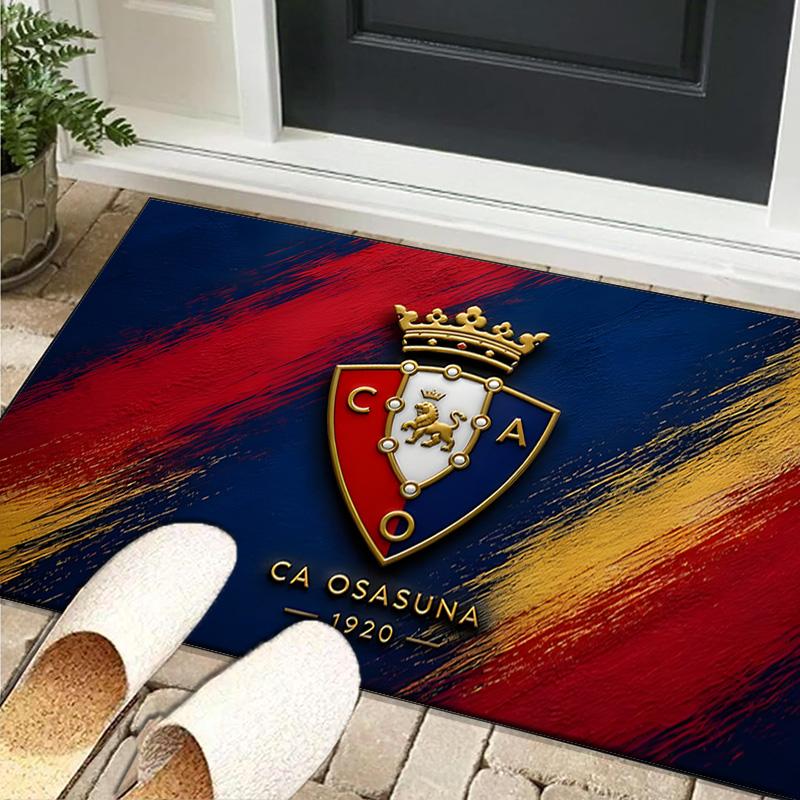 1PC Rug FC Osasuna Golden Lion Carpet, Chair Rug,Area Rug for Office Bedroom Living Rooms Bedroom, Doormat Decor Christmas Fan Gifts
