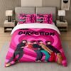 3-teiliges Bettwäsche-Set, One Direction 1 Bettbezug und 2 Kissenbezüge, Bedruckte Bettwäsche-Dekoration für Gästezimmer
