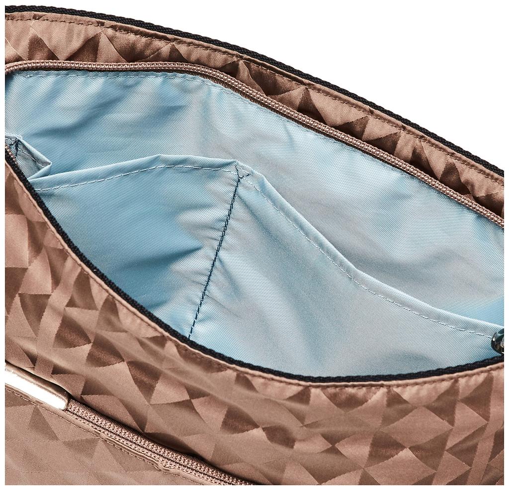 Bolsa de Ombro Kanana Project, Monograma Kanana, com Segundo Bolso e Fecho de Segurança, 67341, Feminina, Café com Leite, Tamanho Único