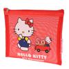 Hello Kitty Transparent Mesh Cosmetic Bag Sanrio Kt Cat Makeup Bag Travel Clutch Bag Sundry Storage Bag