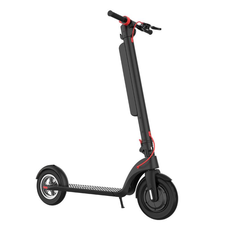Alnsoor X8 Adult City Outdoor Electic Scooter 36V10AH Battery 350W Motor 10 Inch Road Tires Foldabe EScooter With Three second folding