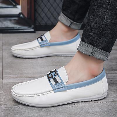 Mocassins pour hommes Chaussures de conduite confortables à enfiler Semelle souple Chaussures habillées colorées faites à la main pour hommes