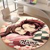 Personalized Demon Slayer Round Chair Office Rug - Perfect for Mat, Office Chair & More - Ideal Gift for Birthdays and Holidays