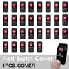 BANDC Boat Rocker Switch Cover (No Switch) Red Marine Dash Cap Labels for RV Heater Carling Switch Car Jeep Wrangler Accessories