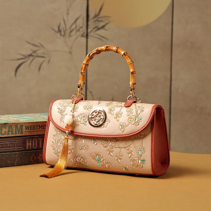 Women's Handbag, New Chinese Embroidery Bag, Women's New Large Capacity Women's Bag, Elegant Shoulder Bag, Mother's Bag