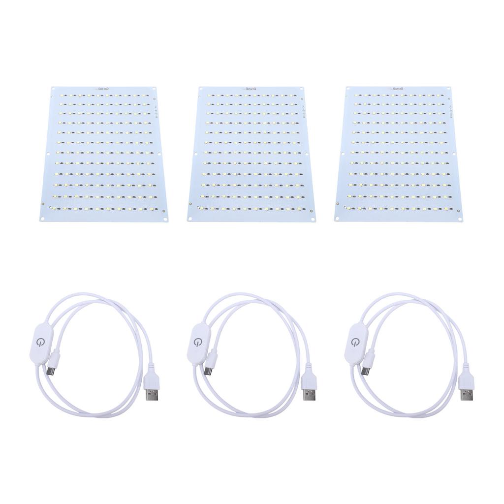 3 Sets White LED Backlight Board Fit for Bambu Lab 3D Printer Support for Makerworld Lithophane PCB Light Board with