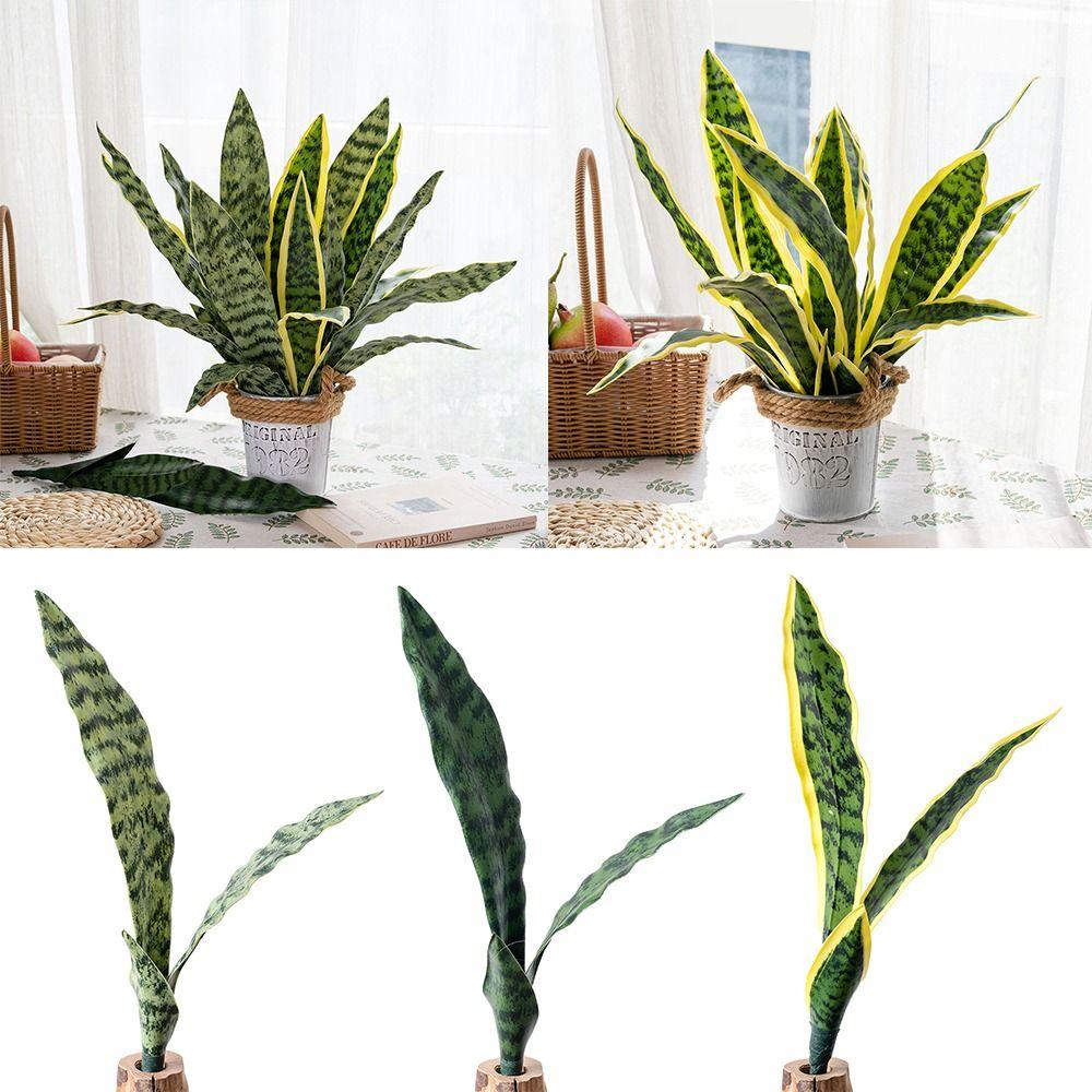 Kreative Grüne Künstliche Schlangenpflanze Foto Requisiten Weiches PVC Simulation Gras Handwerk Orchideen Gras Geschenk