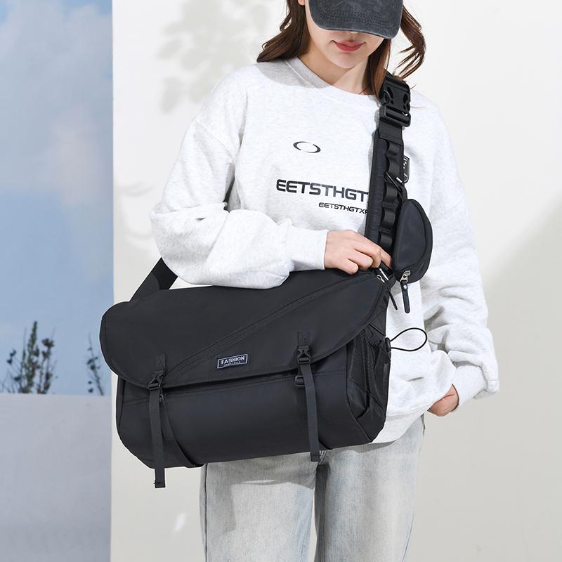 Men's Crossbody Bag Sports Shoulder Bag Large Capacity Messenger Bag