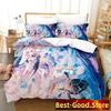 Game Genshin Impact Sangonomiya Kokomi Bedding Set Single Twin Full Queen King Size Bed Set Adult Kid Bedroom Duvetcover Sets