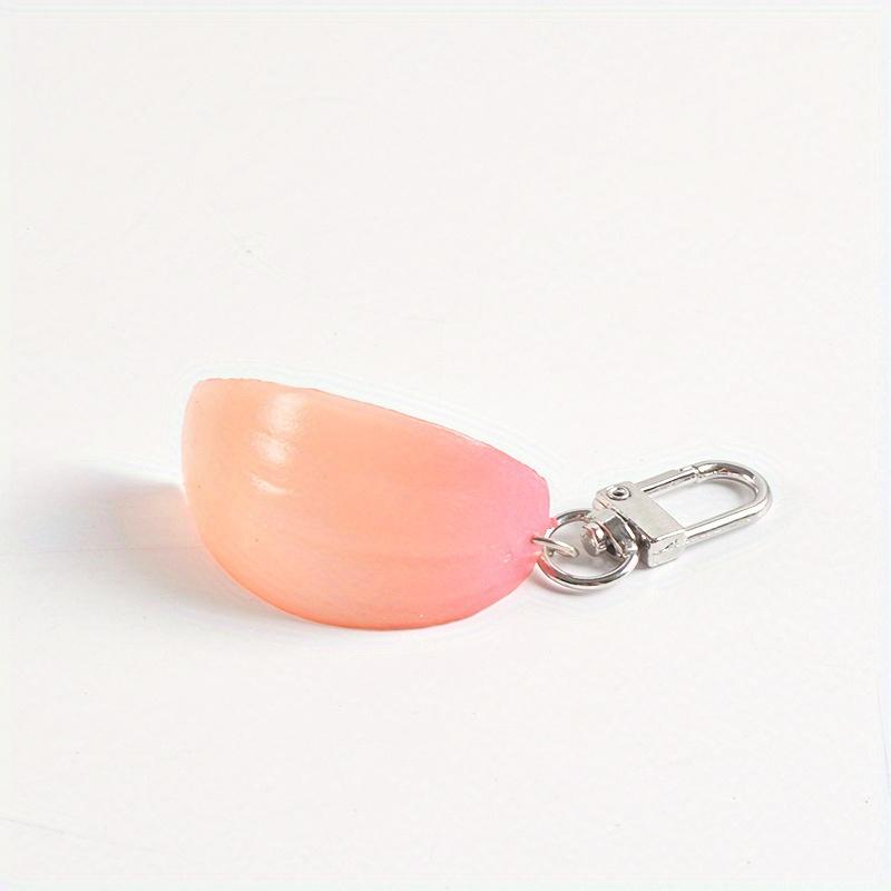 4PCS Simulation Vegetable Onion Slice Key Chain Personality Creative Bag Pendant Funny Entertainment Props Gift