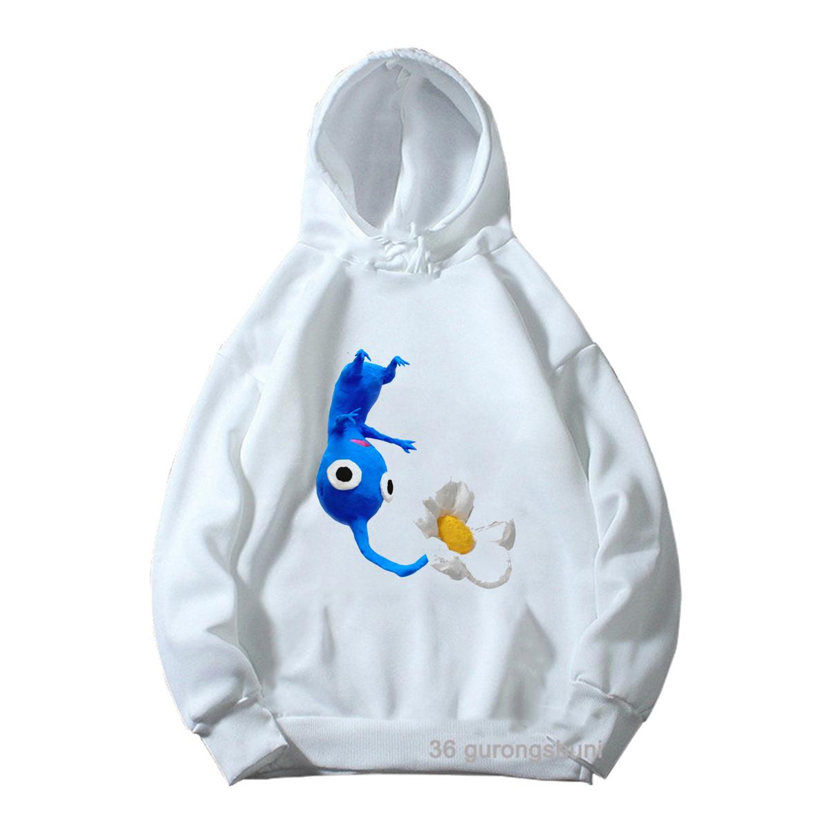

Новий хлопчачий худі Зворушлива відеогра Pikmin 4 Мультяшна дитяча толстовка з довгим рукавом Модний весняно-осінній худі для дівчат 100