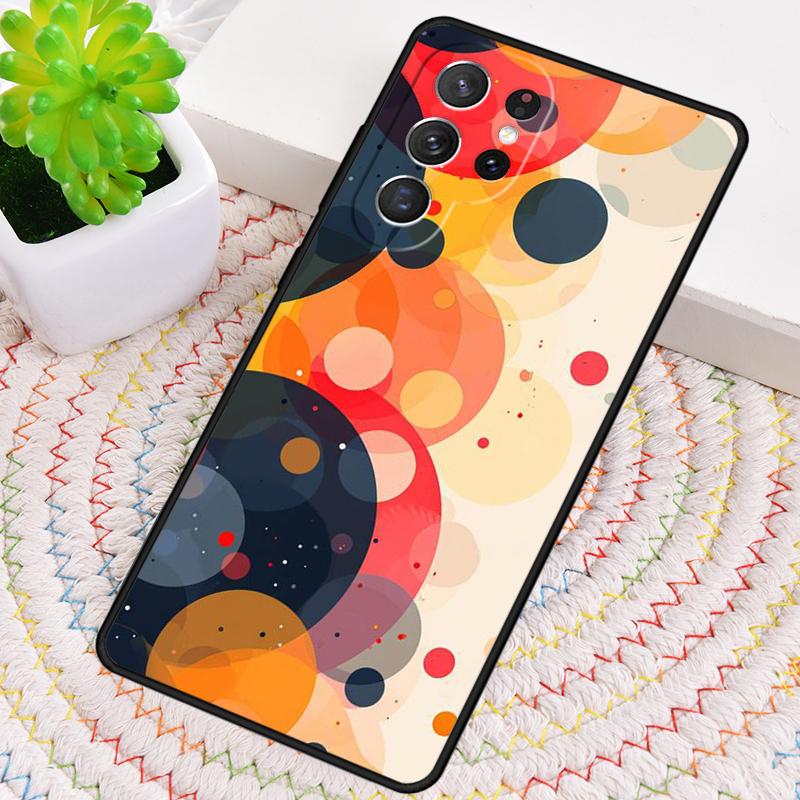 Abstract Circle Phone Case for Samsung Galaxy Note 10 Pro S26 Ultra S23 S24 FE S25 S21 S22 PLUS Shockproof Cove